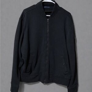 Ralph Lauren Men's Black Zip-Up Sweater